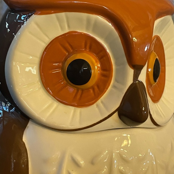 BETTER HOMES and GARDENS Heritage Collection Owl Ceramic Cookie Jar 🤎🧡🍪🦉 - Picture 12 of 13